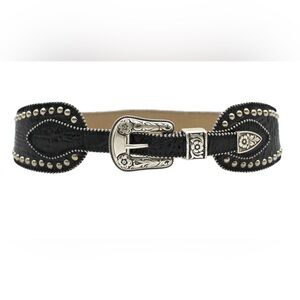 Streets Ahead Black Belt with Silver Detailing